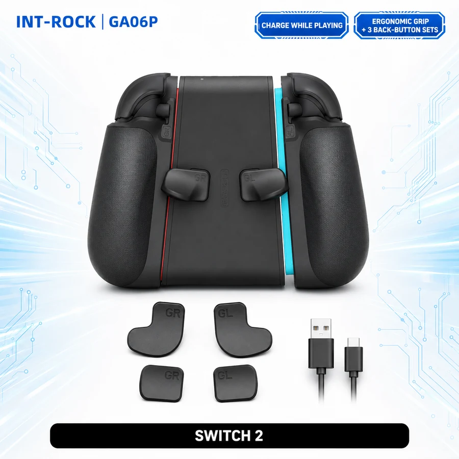 GA06P Joy-Con 2 Charging Grip + Back Buttons + Grip Kit
