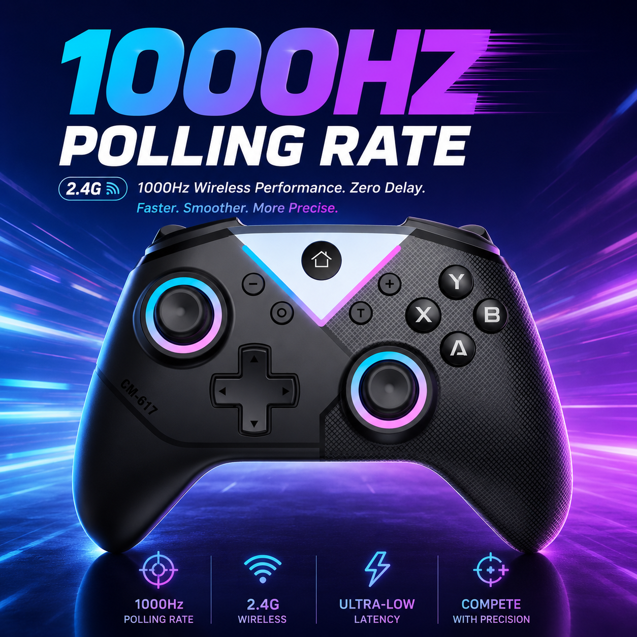 2.4GHz 1000Hz Wireless Performance